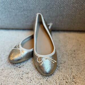 J. Crew Shimmering Gold Kids Ballet Flats